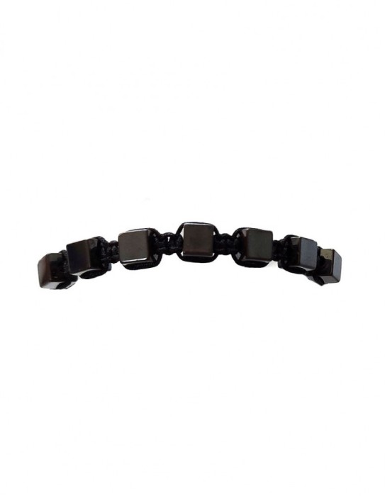 Bratara cu snur ajustabil, Black, A4B118