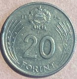 20 FORINT 1984 UNGARIA/ CUPRU NICHEL 7,05g si 26,8 mm./ MONEDA DIN POZE/ P, Europa