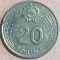 20 FORINT 1984 UNGARIA/ CUPRU NICHEL 7,05g si 26,8 mm./ MONEDA DIN POZE/ P