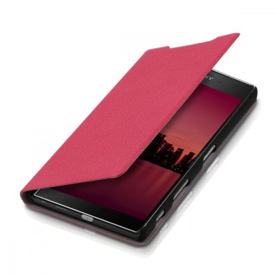 Husa pentru Sony Xperia Z5 Premium, Piele ecologica, Roz, 35010.08 foto