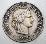 1.310 ELVETIA 5 RAPPEN 1906 B