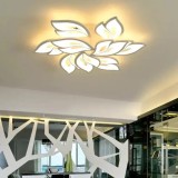 Lustra LED cu telecomanda LILY, 117W, 9 Elemente, lumina Rece/Calda/Neutra, Dimabila, Alb