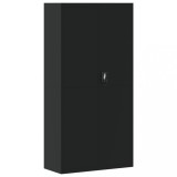 Cumpara ieftin Fiset, negru, 90x40x180 cm, otel