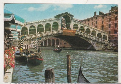 bnk cp Poduri - Italia - Venetia - Podul Rialto - necirculata foto
