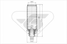 HUTCHINSON KP039 chit protectie praf,amortizor