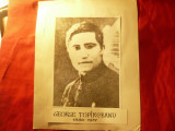 Fotografie George Toparceanu , pe carton , dim.=26,5 x33,5cm
