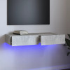 VidaXL Comodă TV cu lumini LED, gri beton, 90x35x15,5 cm