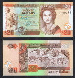 BELIZE █ bancnota █ 20 Dollars █ 2020 █ P-69g █ UNC █ necirculata