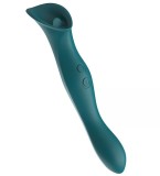 Vibrator Dual Stim with Licking Tongue Verde