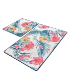 Set 2 Covorase baie Claire, 60 x 100 cm, 50 x 60 cm, Antiderapant, Multicolor