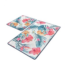 Set 2 Covorase baie Claire, 60 x 100 cm, 50 x 60 cm, Antiderapant, Multicolor