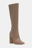 Steve Madden cizme Ally culoarea bej, cu toc drept, 11002627