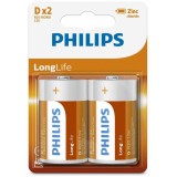 BATERII LONGLIFE D, 2buc BLISTER