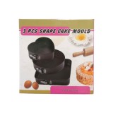Set de 3 tăvi: pătrată, rotundă și &icirc;n formă de inimă
