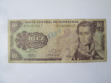 Venezuela 10 Bolivares 1981,vedeti foto