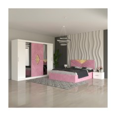 Dormitor Imperial Roz 140x200cm