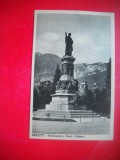 HOPCT 24177 MONUMENTUL DANTE ALIGHIERI -TRENTO - --ITALIA-CP VECHE - NECIRCULATA