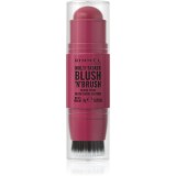 Rimmel Multi-Tasker Blush'N'brush blush stick cu pensulă culoare 200 Fushia Glam 8 g