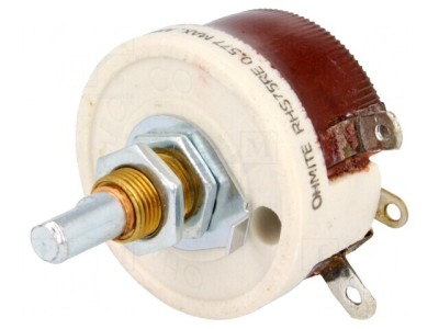 Potentiometru Axial 75&amp;Omega; 25W 6,35mm foto