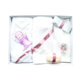 Trusou Botez, 6 Piese cu Text Imprimat "Radacini si aripi", Roz Pudra, Inger - TB163