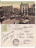 Bucuresti - Piata Sfantul Anton- animata, tramvai