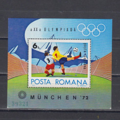 M1 TX7 17 - 1972 - Jocurile olimpice de vara - Munchen - colita dantelata