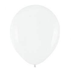 Set 10 baloane din latex, flippy, model party, 13 cm, 1 g, alb