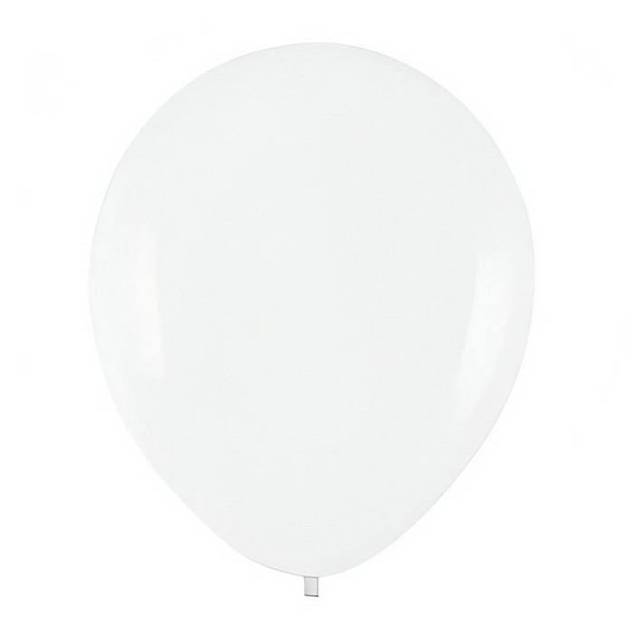 Set 10 baloane din latex, flippy, model party, 13 cm, albe, 2.2 g