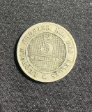 Moneda 5 centimes 1861 Belgia, Europa