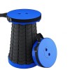 Scaun Pliabil Camping/Pescuit, Reglabil 45cm, Portabil, Negru/Rosu, Telescopic 150kg, Drumetii, Gradina