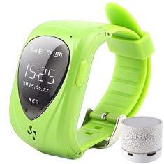 Ceas Smartwatch GPS Copii iUni U11,Telefon incoporat, Alarma SOS, Green + Boxa Cadou foto