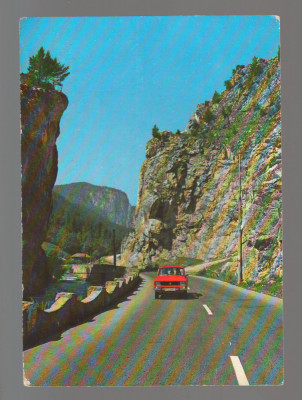 CPIB 17165 CARTE POSTALA - CHEILE BICAZULUI, AUTOTURISM foto