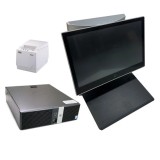 Sistem POS Second Hand HP RP5810 SFF, Intel Core i5-4570S 2.90GHz, 8GB DDR3, 128GB SSD, 4 x Serial Port, 1 x 24 Volt USB, 3 x 12 Volt USB + Monitoare