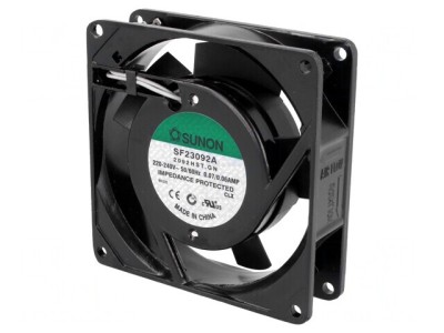 Ventilator AC Axial 230V 92x92x25mm 49m3/h 36dBA foto