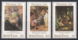 St. Lucia 1980 - Crăciun - Picturi de Bruegel, Murillo, Battista, MNH