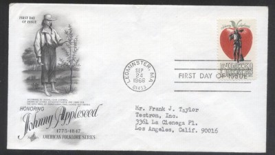 United States 1966 Johnny Appleseed FDC K.650 foto