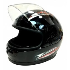 Casca scuter Full Face marime universala , neomologata (neagra)