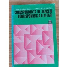 Corespondenta de afaceri- Simion Rachisan, Daniela Todericiu