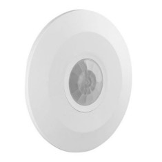 Senzor miscare montaj tavan, 2000 W, detectare prin infrarosu, maxim 6 m, plastic/aluminiu, Alb foto