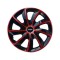 Set 4 Capace Roti 17 inchi, Stig Rosu-Negru, Compatibil cu Volvo