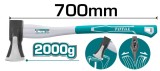 Cumpara ieftin Topor pentru despicat TOTAL cu coada din fibra de sticla - 2000g