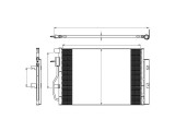 Condensator climatizare Chevrolet Aveo T300, 03.2011-2014, motor 1.2, 51 kw/63 kw benzina, cutie manuala, full aluminiu brazat, 600(560)x400x16 mm, c
