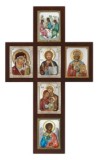 Crucifix Iisus 52 x 31 cm argint color