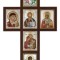 Crucifix Iisus 52 x 31 cm argint color