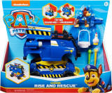 Masinuta de politie Paw Patrol, cu figurina Chase