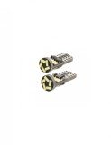 Set 2 bec led auto W5W Canbus T10 cu 15smd 150 lm 12v