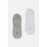 United Colors of Benetton șosete 2-pack culoarea alb, 6AO6H21JL