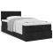 Gossi cadru pat otoman cu saltea tesatura neagra 90x200cm