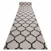Traversa sisal Floorlux model 20608 marocani trellis argintiu si negru, 120 cm, Dreptunghi