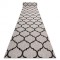Traversa sisal Floorlux model 20608 marocani trellis argintiu si negru, 120 cm